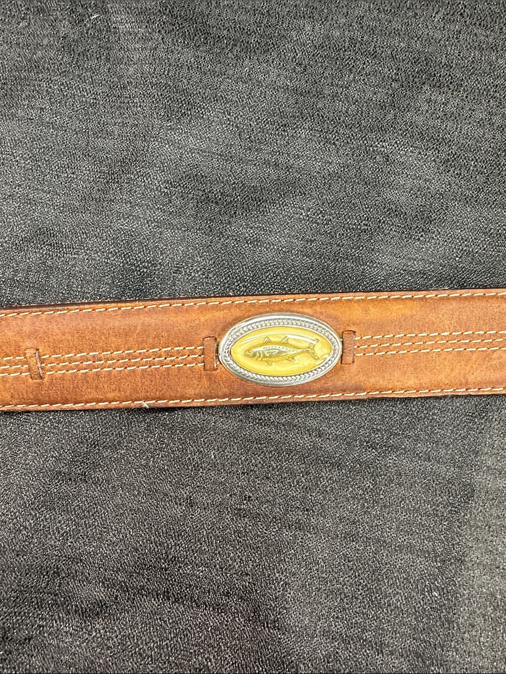 Lot 2 Brighton Men’s Leather Belts Sz 42 - Picture 3 of 12